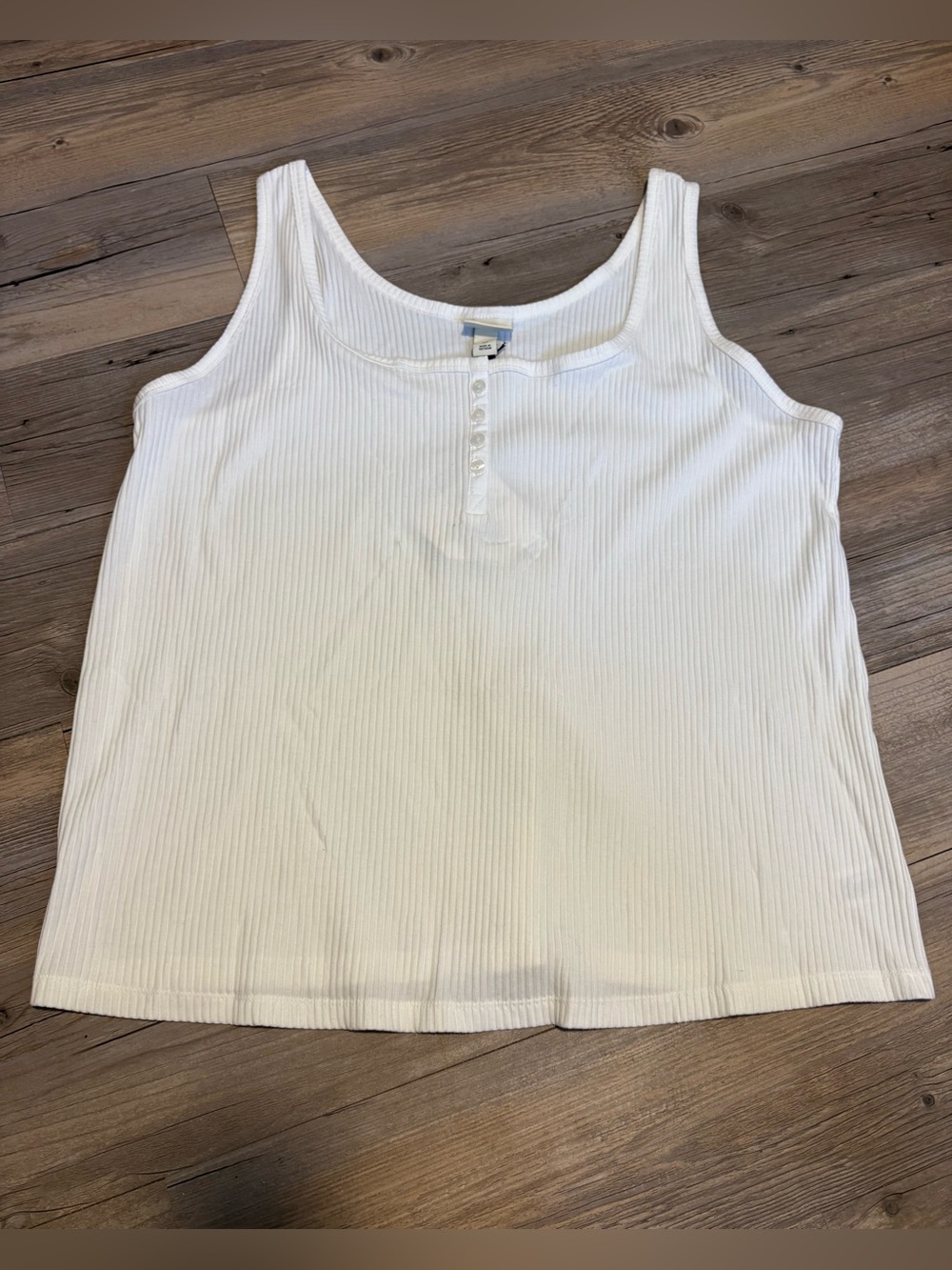 Ava & Viv tank top 3X white new with tags